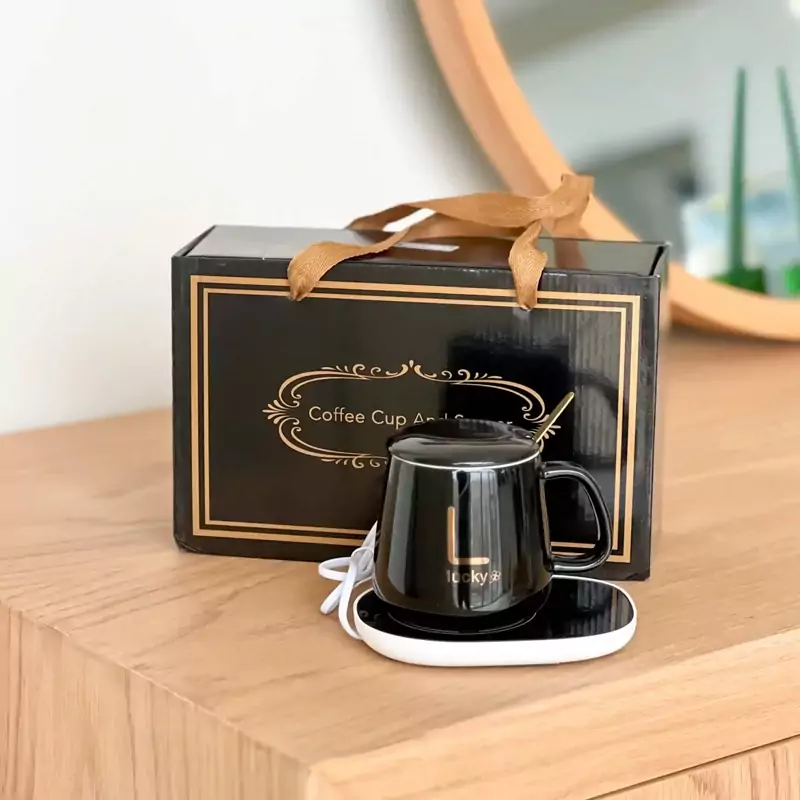 ماگ حرارتی لاکی همراه جعبه کادویی ماگ حرارتی لاکی همراه جعبه کادویی مشکی