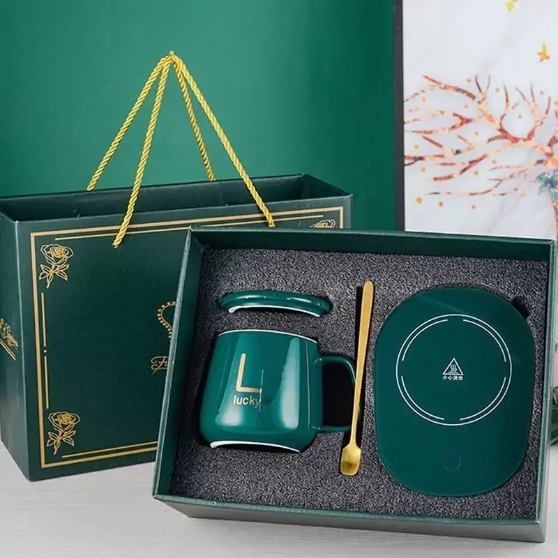 ماگ حرارتی لاکی همراه جعبه کادویی سبز