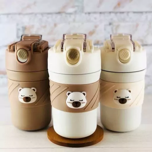 تراول ماگ تدی دور سیلیکونی سه رنگ