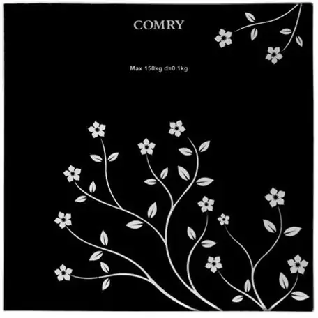 ترازو وزن کشی دیجیتال کمری با گارانتی تا 180 کیلوگرم دماسنج دار دقت 50 گرم طرح شکوفه