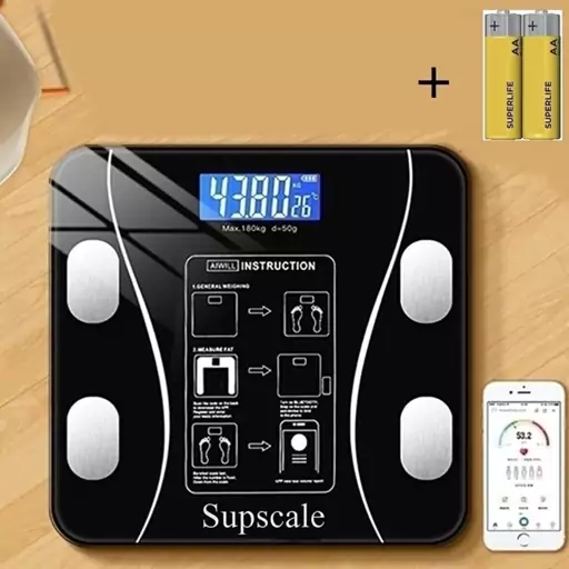 ترازوی هوشمند دیجیتالی بلوتوثی کمری با گارانتی قابل اتصال به تلفن ترازو بلوتوثی