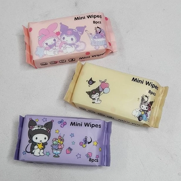 دستمال مرطوب بسته 6 عددی رنگ بندی