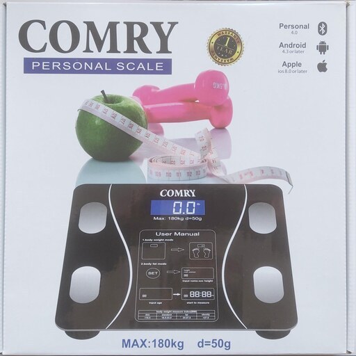 ترازو دیجیتال کمری مدل COMRY 01 ظرفیت ۱۸۰ کیلوگرم ترازو دیجیتال کمری مدل COMRY 01 ظرفیت ۱۸۰ کیلوگرم - Image 3