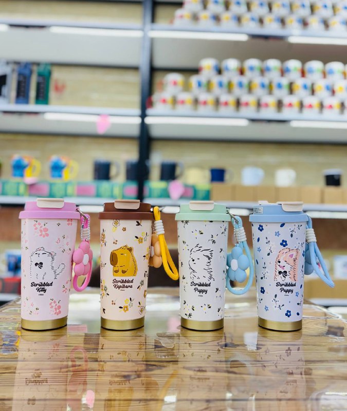 خرید هدیه برای مناسبت های مختلف تراول ماگ سیتارایوری زیر استیل حیوانات