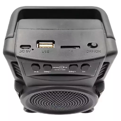 اسپیکر بلوتوثی GTS 1360 فلش خور اسپیکر فلش خور مشکی